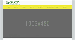Desktop Screenshot of glen-india.com
