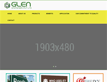 Tablet Screenshot of glen-india.com